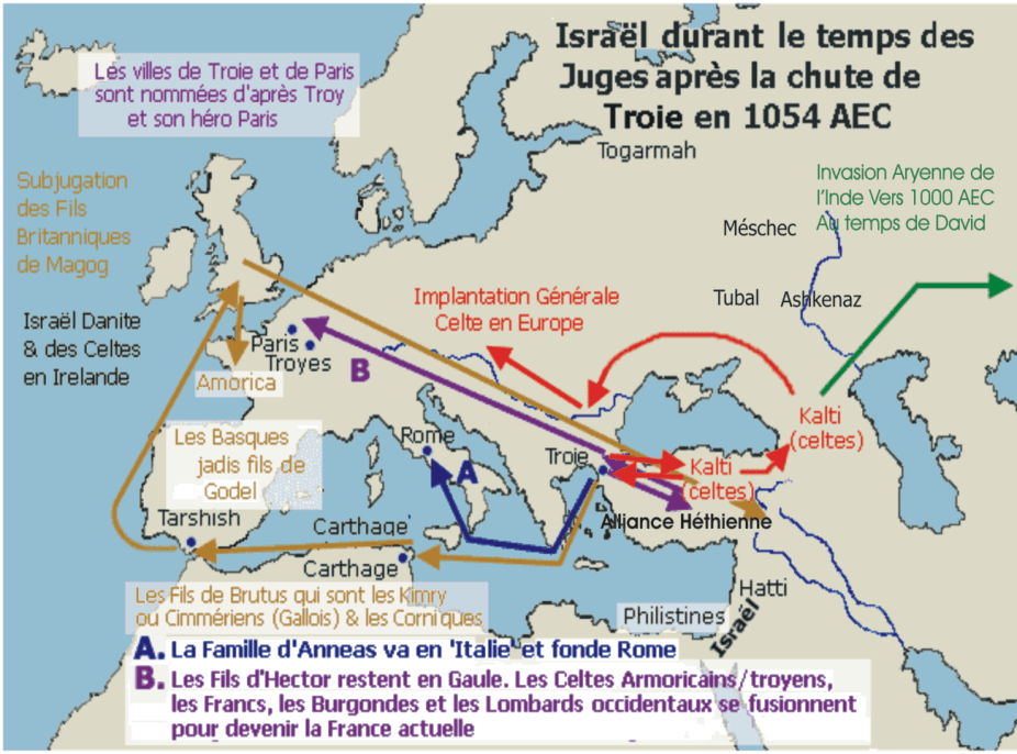 La Migration Europenne aprs la chute de Troie.