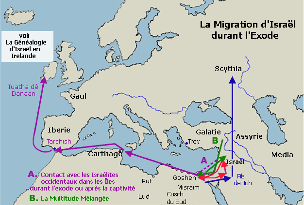 La migration d'Isral durant l'Exode
